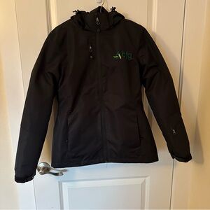 Black 2-in-1 Spring Jacket (with Green Logo)